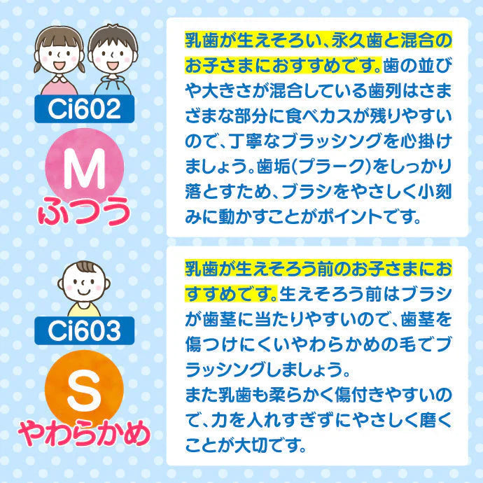 歯ブラシ 仕上げ磨き用 Ci602 Mふつう (リサとガスパール柄) 20本 【Ciメディカル 歯ブラシ】【メール便送料無料】
