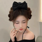 (ピンク)ヘアアクセサリー リポン ヘア爪 クランプ かわいい オシャレ 髪飾り