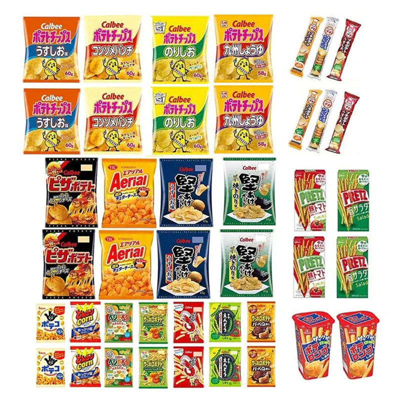 【訳あり】【2ケース】お菓子21種×各2個 42個 詰め合わせ アソート セット ノーマルサイズ スナック 8種・ ミニサイズ スナック 7種・ プチ 3種・ プリッツ 2種・ ポテロング  スナック菓子【エコ得】
