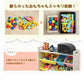 即納商品 子供用 おもちゃ 収納 絵本棚 絵本ラック 本箱 おもちゃ箱 子供用 ブック＆トイシェルフ 絵本とおもちゃ まとめて収納 パステル トイハウスラック w122B(ブルー+ピンク)