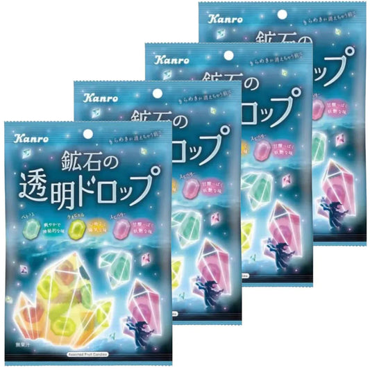 【4袋入り！】カンロ 鉱石の透明ドロップ ファンタジー キャンディ 65g