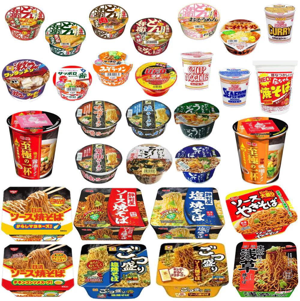 【新】カップ麺 インスタント麺 ミニサイズ レギュラーサイズ 焼きそばも入った 30個 えぇとこどりセット