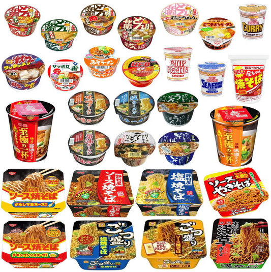 【新】カップ麺 インスタント麺 ミニサイズ レギュラーサイズ 焼きそばも入った 30個 えぇとこどりセット