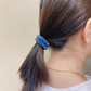 (グレー)ヘアゴム　キラキラ　ヘアアクセサリー　かわいい　ゴールド　オシャレ　髪飾り　上品　大人っぽい　クリスタルビーズ 大人 上品 エレガント フェミニン 　シンプル　ブレスレット　子供用　大人