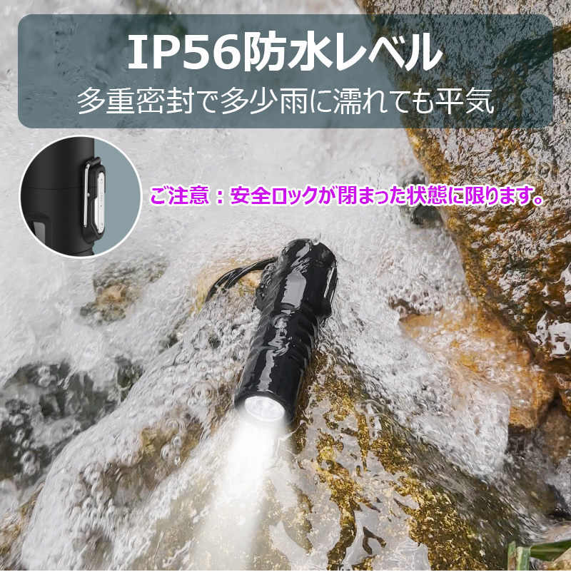 【懐中電灯＆ストラップ付き】電子ライター 無炎 LEDライト 電量表示 ノズル調整可能 TypeC充電 防風 耐風 火起こし 花火 防災グッズ 非常用 キャンプ s126E(カモフラージュ)