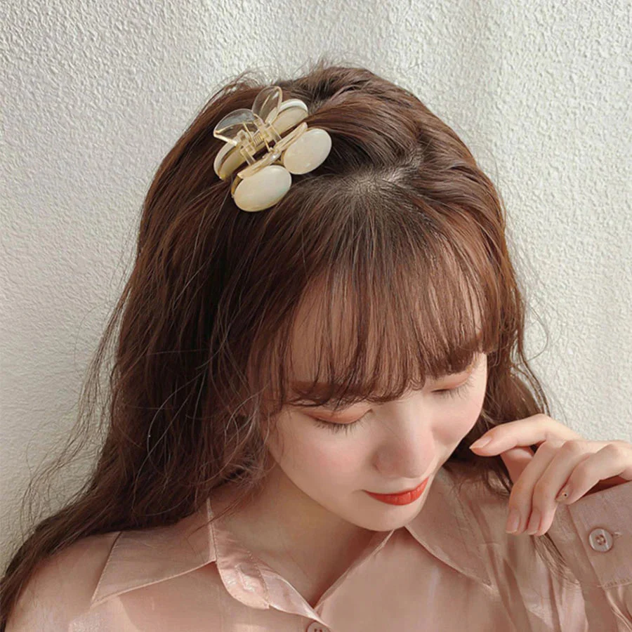 (L02)バンスクリップ ヘアクリップ 大粒 バレッタ まとめ髪 髪飾り ヘアアクセサリー 髪留め ヘアアレンジ
