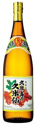 泡盛 久米島の久米仙 でいご 43度 1800ml 1.8L 1本【ご注文は1ケース(6本)まで同梱可能です】