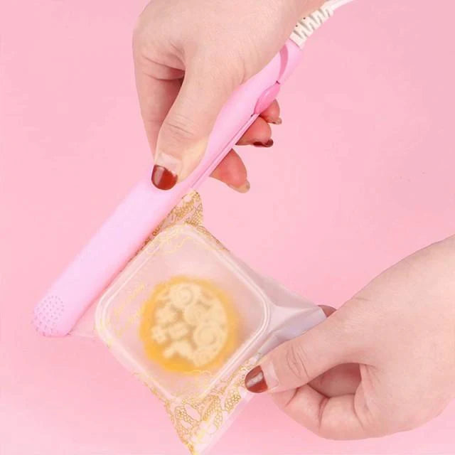 即納 ヒートシーラー クリップシーラー お菓子 袋 密封 食材保存 家庭用 しっかり密封 ハンディシーラー 小型 可愛い キッチンシーラー 携帯便利 w455B(グリーン)