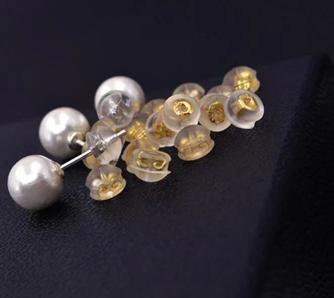 【ご予約商品 2025年10月下旬入荷分】ピアスキャッチ 8個セット 留め具  金メッキ ゴールド シリコン加工 ピアスロック 落ちない ピアス キャッチャー