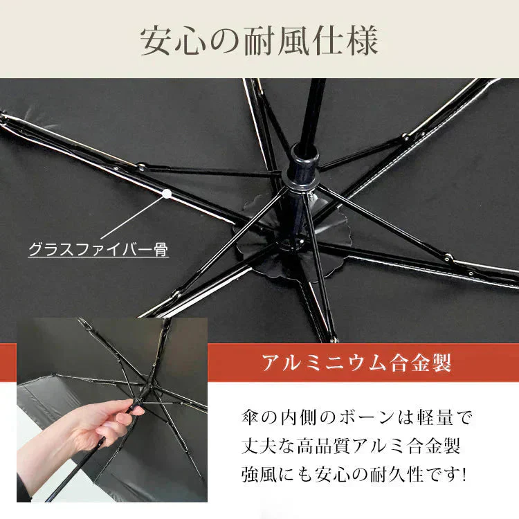 日傘 「タイプ2・オフホワイト」 軽量 折り畳み 晴雨兼用 遮光100% 完全遮光 UVカット 折りたたみ傘 フリル 日差し 紫外線 日焼け防止 レディース 内側黒 梅雨 熱中症