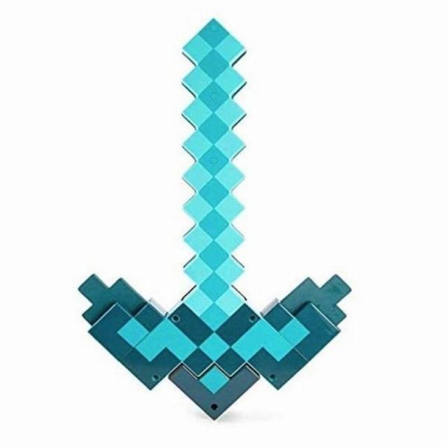 当日発送 ゲームの剣 2in1 マインクラフト ソード ゲーム 変形 キッズ 男の子 青色 かっこいい おもちゃ 面白い