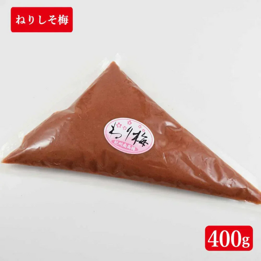 【送料無料】紀州南高梅 つぶれ梅 ねり しそ梅400g