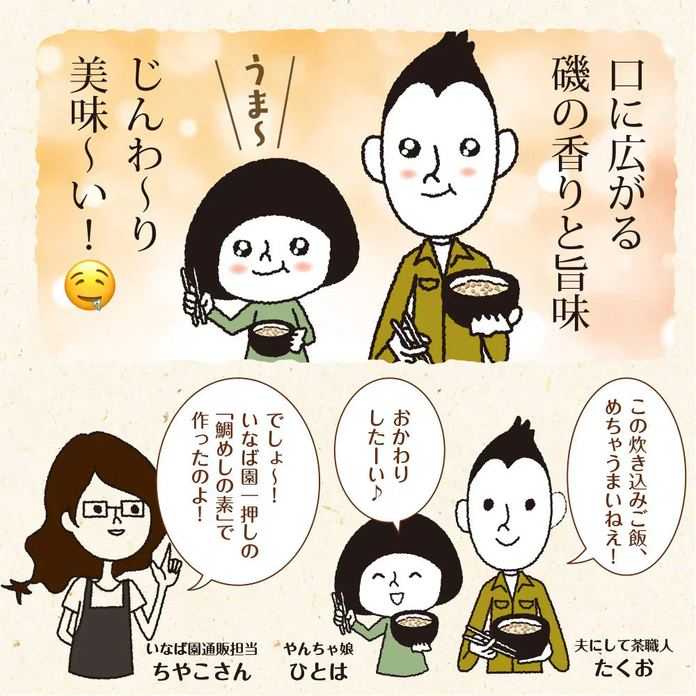 【2個セット】日本橋いなば園 鯛めしの素 2合用 愛媛県産真鯛使用