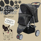 【ブラック】ペットカート 折りたたみ 3輪 ペットカート 多頭 犬 カート 軽量 小型犬 中型犬 猫 ペットバギー 猫 ドッグカート ペットキャリー ペット用 お散歩カー ペット 折り畳み フォールディング 犬 ドッグ キャット 小動物 ウサギ