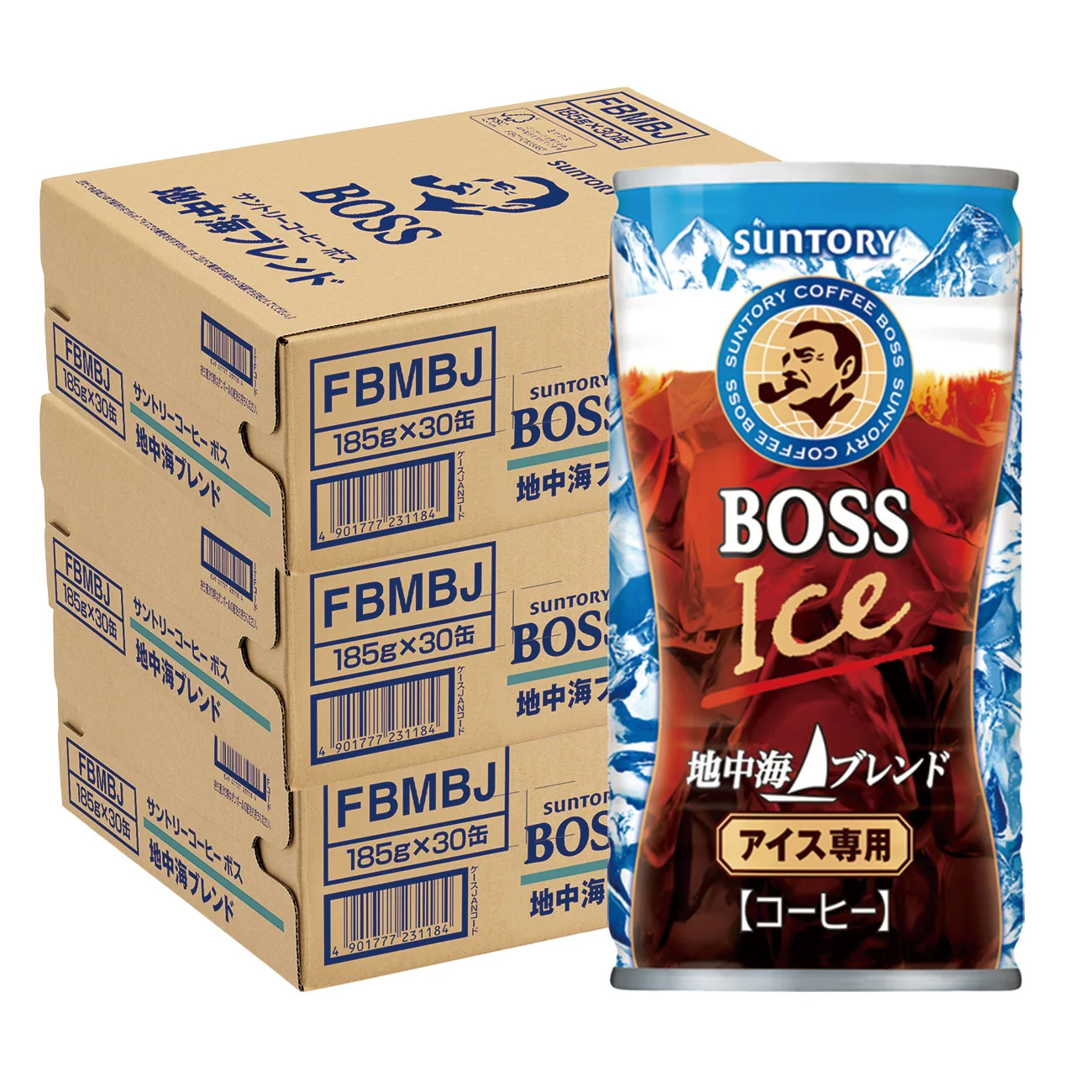 サントリー BOSS ボス 地中海ブレンド 185ml×3ケース (185g×90本)