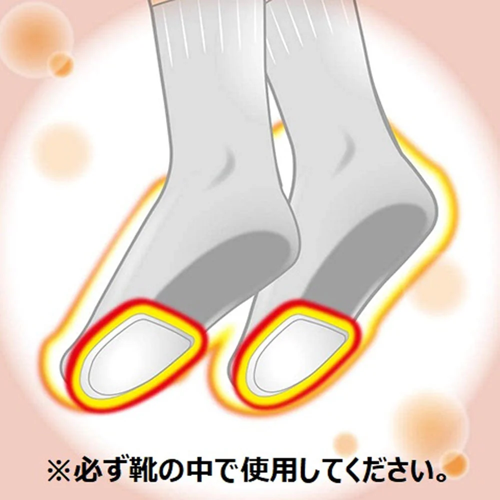 エステー 貼るオンパックス くつ下用 くつ下に貼るタイプ 白 9時間用 5足入り X8パック