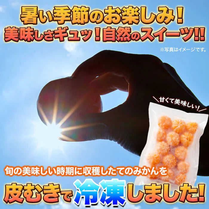 皮むき不要で食べやすくシャリっと美味しい!!【訳アリ】皮むき冷凍みかん500g 冷凍A
