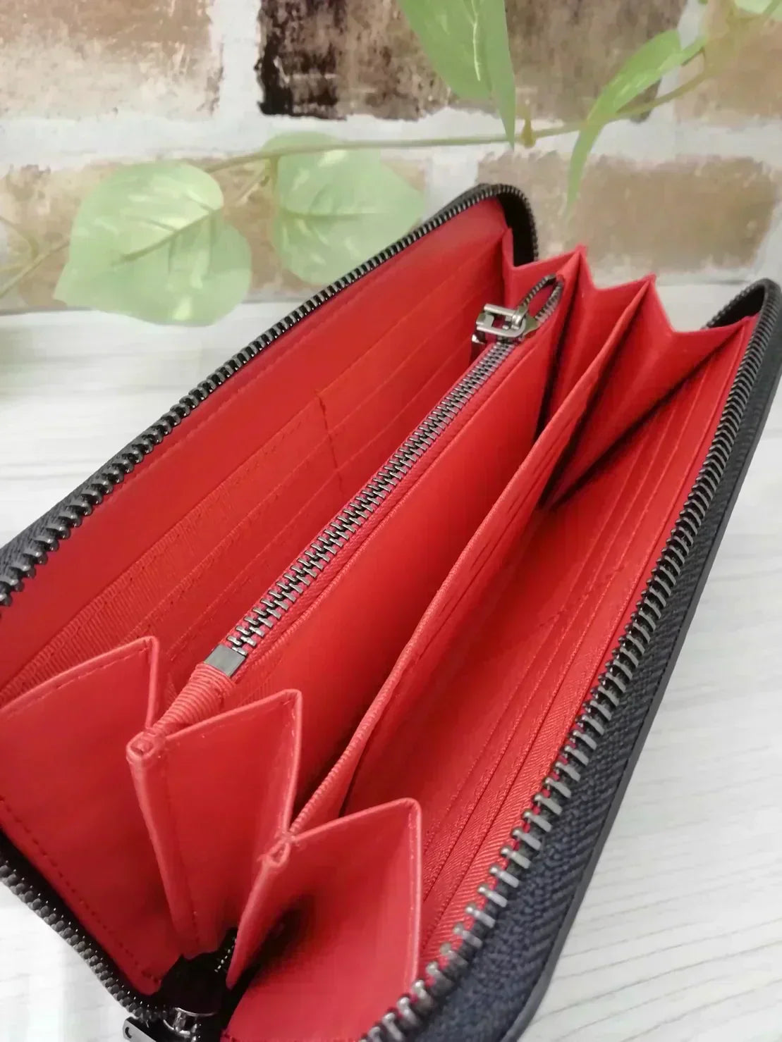 トゲトゲ　キラキラ　スタッズ　mix　長財布　大容量　ラウンドファスナー　オリジナル品