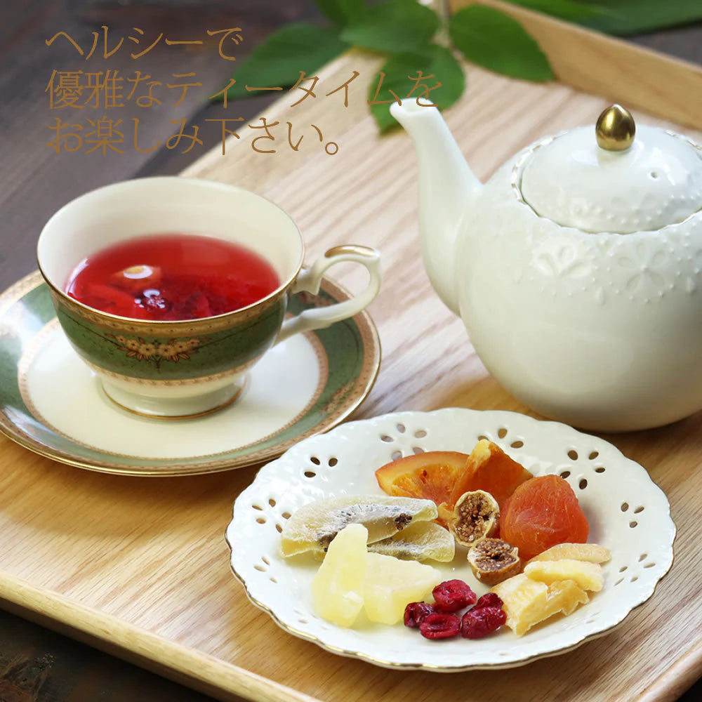 【230g】自分で作るフルーツティー 3種類の茶葉15パック 8種類のドライフルーツ 食べれる ゴロゴロ 手土産 お土産 ギフト プチギフト 贈り物 自分用 ご褒美 いちじく 紅茶