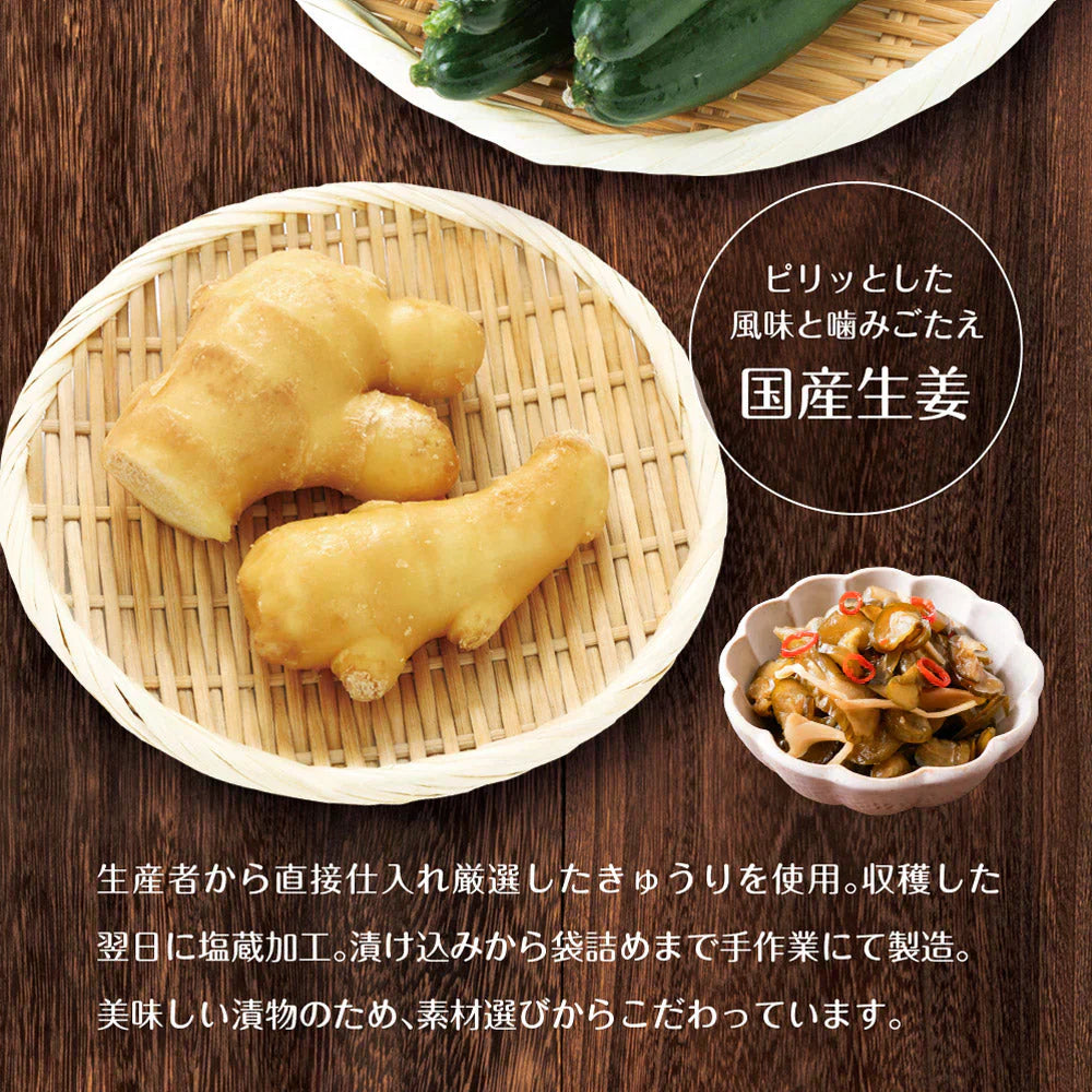 日本橋いなば園 国産きゅうり醤油漬け 100g ネコポス メール便送料無料
