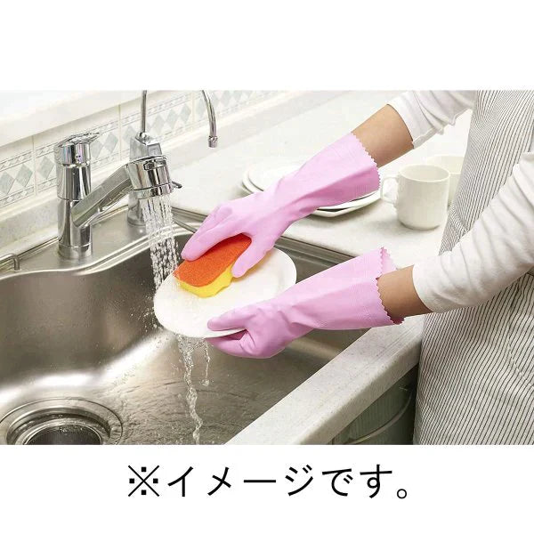 ビニール手袋 ショーワ ナイスハンド ミュー うす手 指先強化タイプ ピンク Sサイズ 1双入りＸ10パック