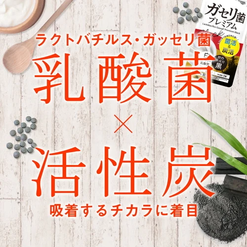 ガセリ菌プレミアム ブラック 約3ヶ月分 90粒 ガセリ菌 乳酸菌 善玉菌 活性炭 チャコール 炭 炭活 菌活 腸活 黒にんにく 黒タマネギ ブラックジンジャー L-カルニチン プロバイオティクス ヨーグルトより手軽 健康 美容 サプリ Royal BS 送料無料 業務用 大容量 サプリメント 日本製