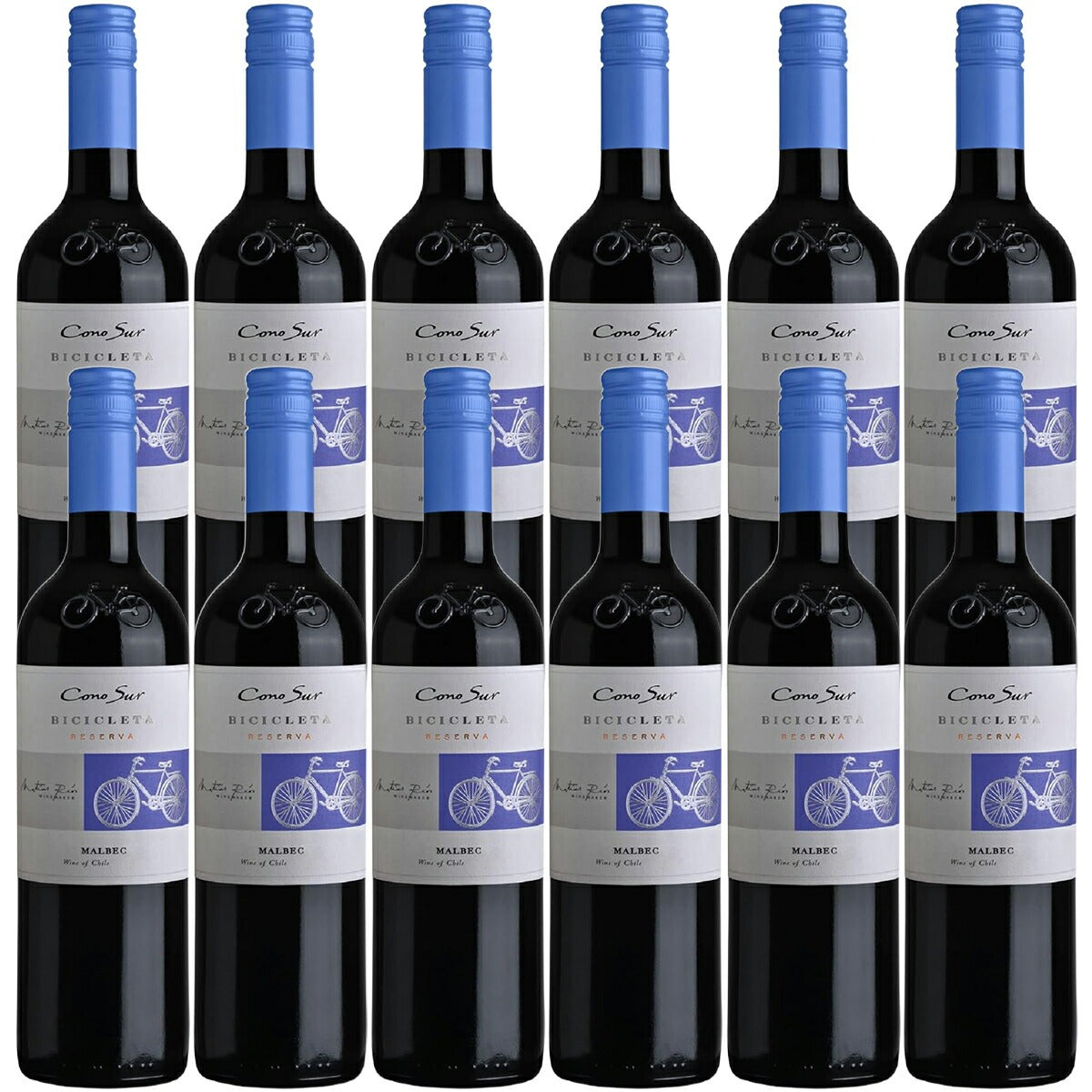 【送料無料】【ケース販売】コノスル マルベック ビシクレタ レゼルバ チリワイン 赤 フルボディ 750ml×12本