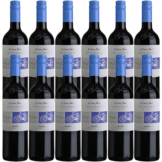 【送料無料】【ケース販売】コノスル マルベック ビシクレタ レゼルバ チリワイン 赤 フルボディ 750ml×12本
