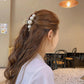 (A)パール バンスクリップ ヘアクリップ アクセント バレッタ まとめ髪 髪飾り ヘアアクセサリー 髪留め ヘアアレンジ