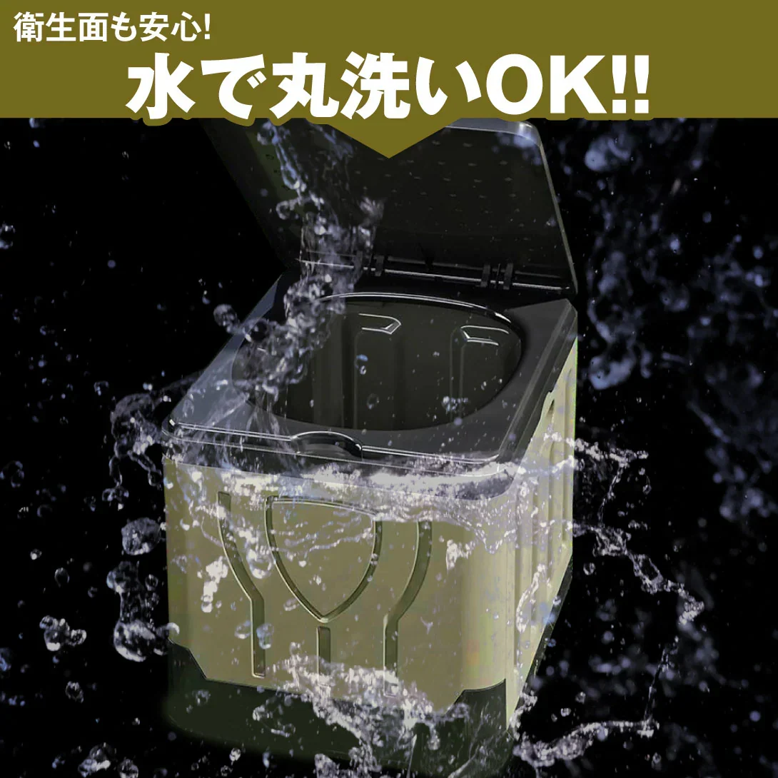 簡易トイレ 折りたたみ トイレ 折り畳み式非常用トイレ １個 防災 車 介護 非常用 ポータブル 車中泊 キャンプ アウトドア 避難 緊急 携帯 便器 凝固剤 国華園