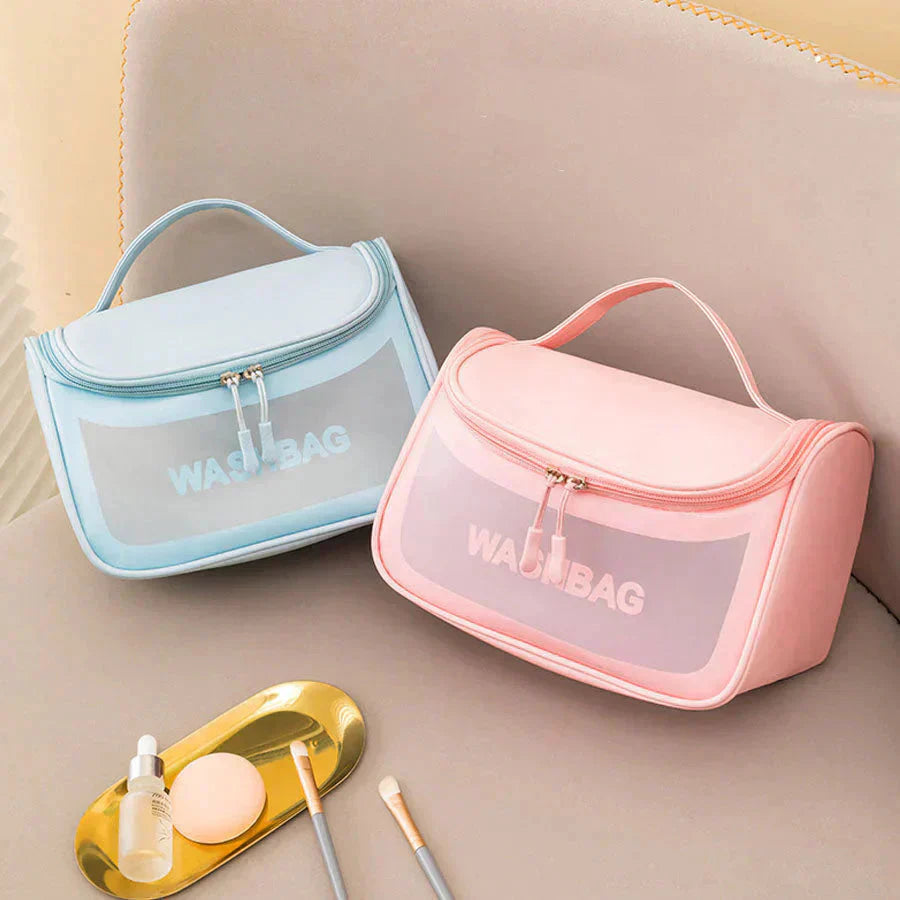 化粧ポーチ(ブラック) トラベルポーチ メイクポーチ コスメ バッグ 収納 小物 大容量 メイクバッグ 花柄 可愛い レディース おしゃれ 出張 旅行 修学旅行 卒業旅行【プチプラ特集】