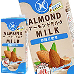 九州乳業 みどり アーモンドミルク 砂糖不使用 1000ml紙パック×6本[賞味期限：製造日より120日]北海道、沖縄、離島は送料無料対象外［送料無料］【3?4営業日以内に出荷】