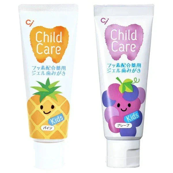 お子様の虫歯予防に Ciチャイルドケア 2本組(パイン1本・グレープ1本)(70g/本)【メール便送料無料】