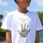 Colorful Hand Print T-shirts■手形 手形アート 足形 足型アート ベビー 服 名入れ プレゼント Tシャツ 出産祝い ギフト 子供服 キッズ服 スマイル おしゃれ 赤ちゃん メモリアル オーダーメイド
