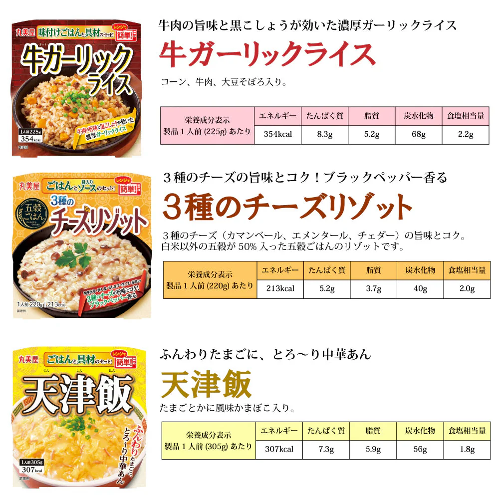 【 送料無料 】 丸美屋 どんぶり ごはん付き 10種類 食べ比べ 詰め合わせ アソート セット まとめ買い