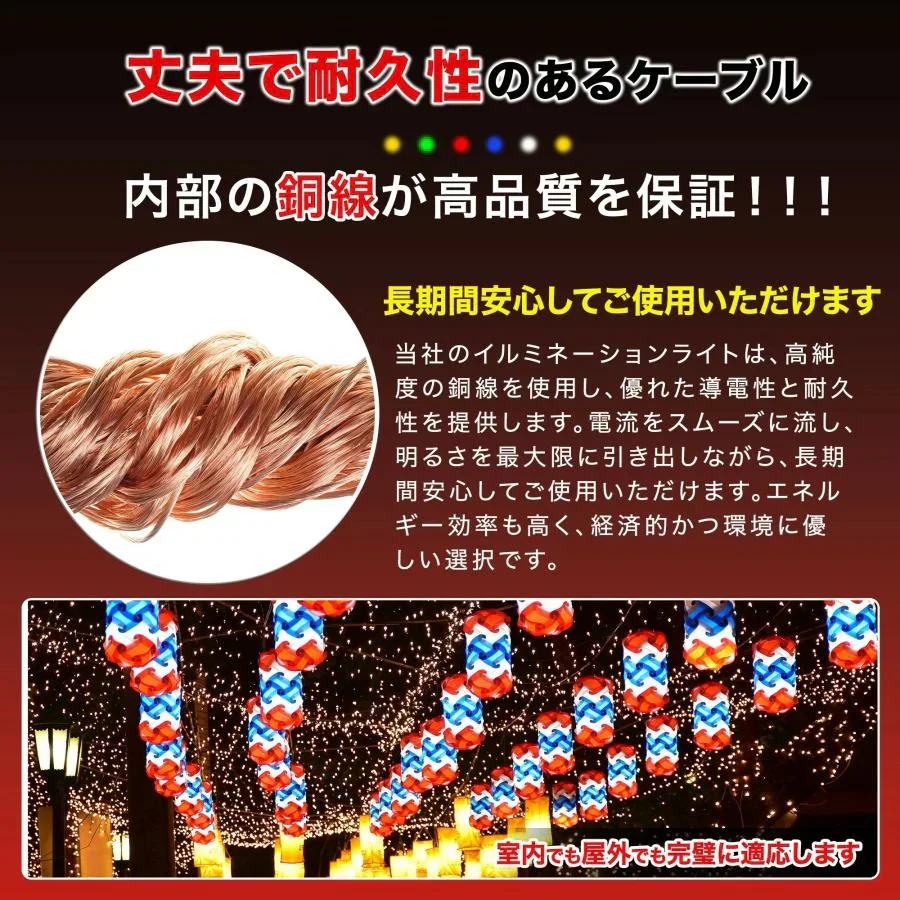 2026新品先行販売【防水設計】＼ブルー 10M／100球 高輝度 線径激太い led イルミネーション 屋外 防水 LED クリスマス ストレート 定番 100球 10m 防雨 高輝度 長持ち コード 連結可 記憶 コントローラ付 防水 ガーデンライト 屋外 屋内 自宅 大型 クリスマスツリー ライト AC 電飾 クリスマス サンタ ガーデンライト コントローラー つらら LEDイルミネーションライト ストレート 防水