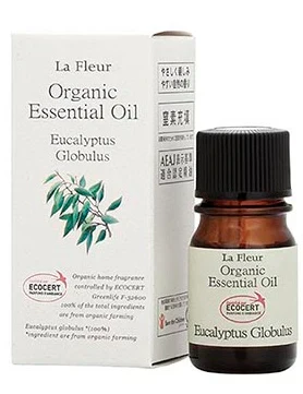 アロマ La Fleur ラ・フルール オーガニック エッセンシャルオイル ユーカリプタス・グロブルス3ml ユーカリ ミニ 精油 アロマテラピー 癒し アロマセラピー AEAJ 表示基準適合認定精油 窒素充填 香り 癒し 芳香 香油 有機栽培 オーガニック認定