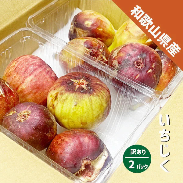 いちじく 訳あり 約600g  (約300g×２パック) 和歌山県産  傷 めくれ イチジク 無花果 紀の川市