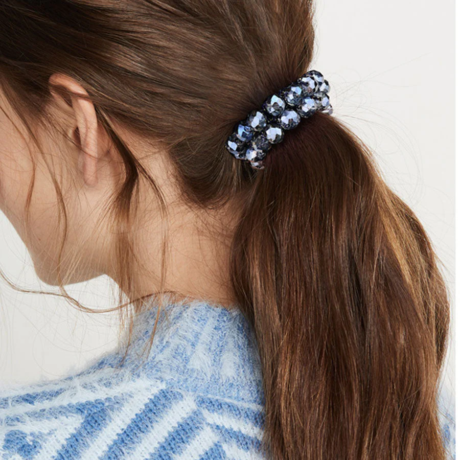 (ピンク)ヘアゴム バブル シンプル ブレスレット ビーズ ヘア留め ヘアアクセサリー 髪飾り 上品 パーティー飾り