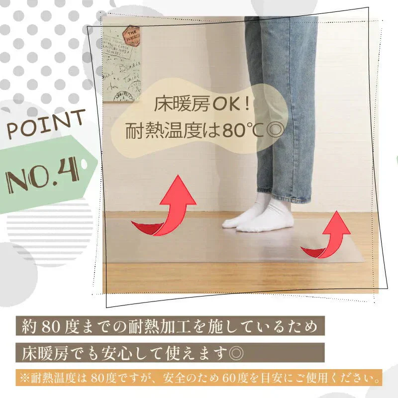 【90×180cm】チェアマット 透明 おしゃれ 大判 クリア 90*120 90*180 拭ける 床保護マット PVC 抗菌 防臭 床 傷防止マット 撥水 クリアチェアマット PVC ビニール 新生活 新入学 デスク下マット チェアーマット ずれない フローリング