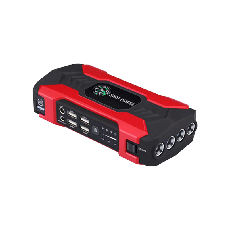 ジャンプスターター 12V バイク 車専用 28000mAh 大容量 バッテリー上がり 即解決 多機能 脱出ハンマー 緊急ライト コンパス 持ち運び 急速充電 簡単 便利