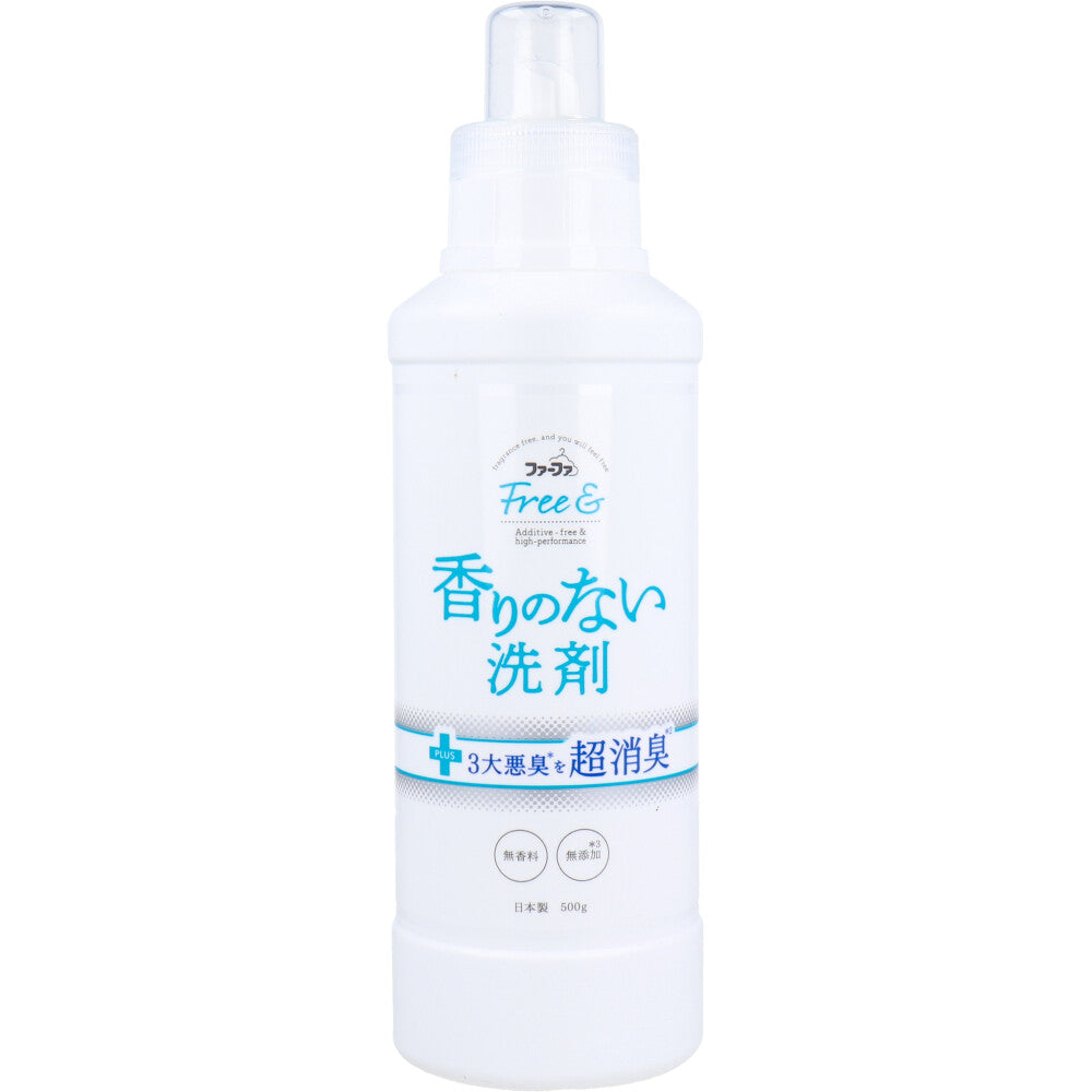 洗濯用合成洗剤 ファーファ フリー＆ 香りのない洗剤 超コンパクト液体洗剤 無香料 本体500gＸ6本