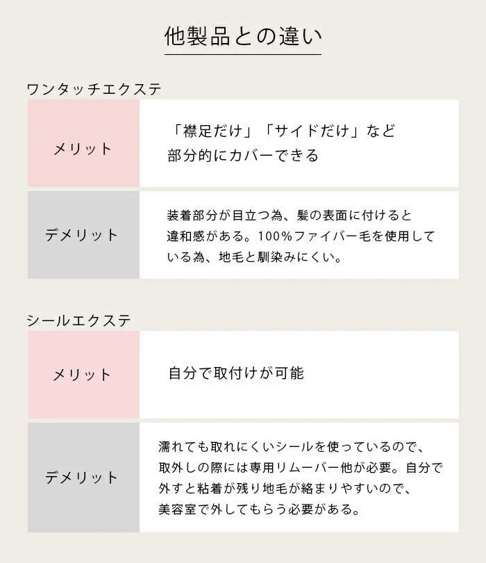 【アッシュパープル】アイロンOK エクステ ロング キッズ 子ども 大人 ダンス つけ毛 自然 簡単装着 ポニーテール ツインテール / EXST de color 全5色 40cm