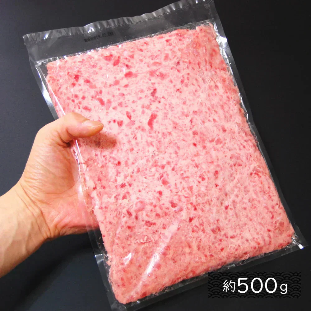 ねぎとろ1袋（約500g）冷凍便　解凍するだけマグロのたたきを味わえる ネギトロ約5人前