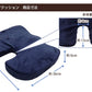 【ネイビー】椅子 クッション 腰痛 低反発 クッション 椅子用クッション 座布団 低反発クッション 骨盤クッション 健康クッション 骨盤矯正 姿勢矯正 腰 猫背 クッション オフィスチェア 椅子 いす チェア 車 ドライブ テレワーク