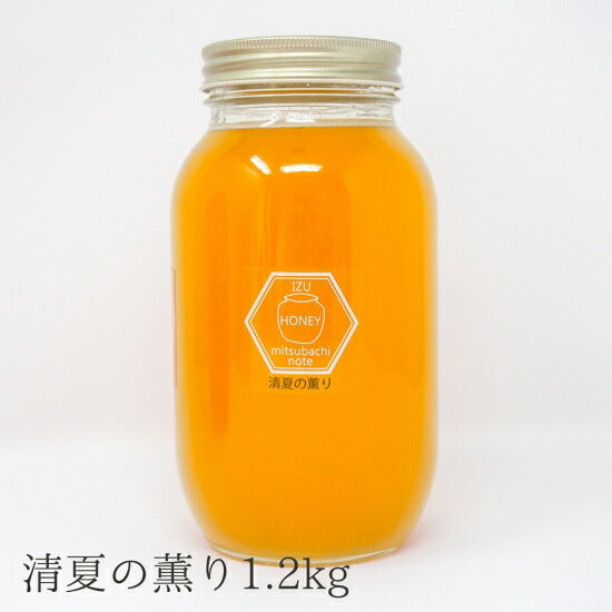 国産 天然ハチミツ 清夏の薫り 瓶タイプ 1.2kg 非加熱 はちみつ 蜂蜜 ギフト 瓶詰 国産蜂蜜