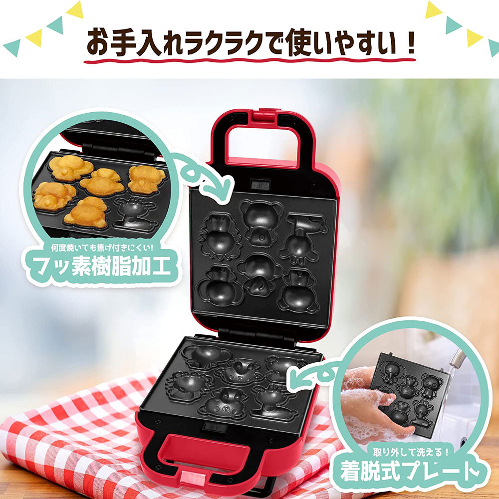 ベビーカステラメーカー どうぶつえん S01HS-009RD ピーナッツクラブ