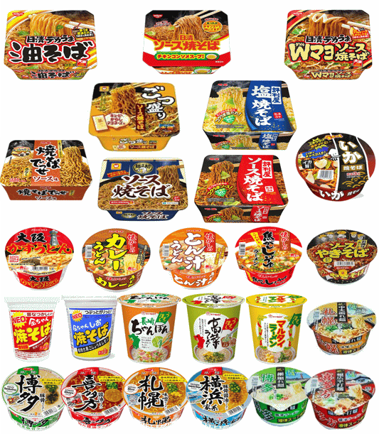 【カップ麵 Re】人気カップ麺コラボ24種セット 焼そば・ラーメン・うどん勢ぞろい！関東圏送料無料