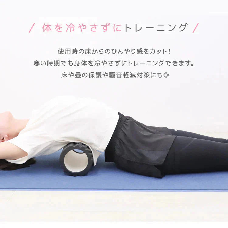 【モーヴピンク×ライトグレー】ヨガマット 10mm バイカラー 高級 TPE 素材 厚手 滑らない 滑りにくい トレーニングマット エクササイズマット 2トーン マット エクササイズ フィットネス 専用ケース ヨガ ピラティス トレーニング ダイエット ストレッチマット 初心者 上級者