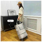 キャリーバッグ 「ブラック」 旅行バック 2way 多機能40L/60L/80Lの3段階が調整可能 大きさ調節 4輪 横押し 折りたたみ 軽量 軽い 大容量 機内持ち込み ボストンバッグ おしゃれ 防水 撥水加工 出張